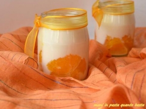 Coppa allo yogurt e arancia